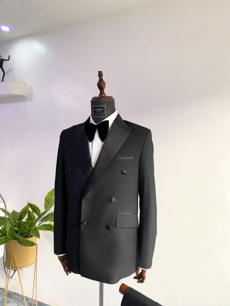 The Enigmatic Elegance: Resplendent black tuxedo