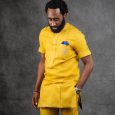 Mustard Swiss Kaftan Set