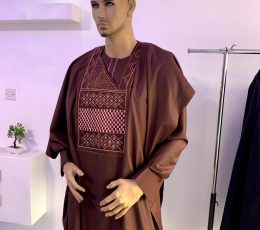 Classic brown agbada