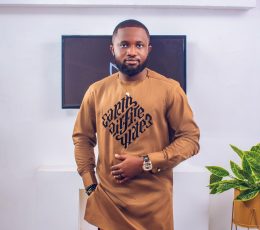 Gold kaftan X Elements ambigram