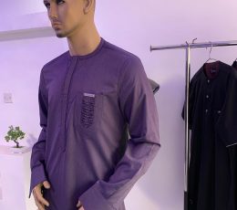 Lavender Kaf X ruffled pockets